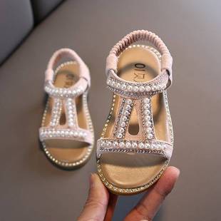 软底0 步前鞋 女孩儿童公主防滑婴幼儿学步鞋 3岁 宝宝凉鞋 夏季