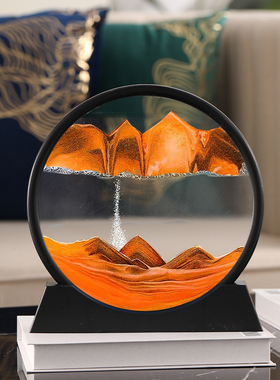 速发流治画摆件创意解压沙术沙漏生日礼物客厅酒柜桌面艺愈系小装