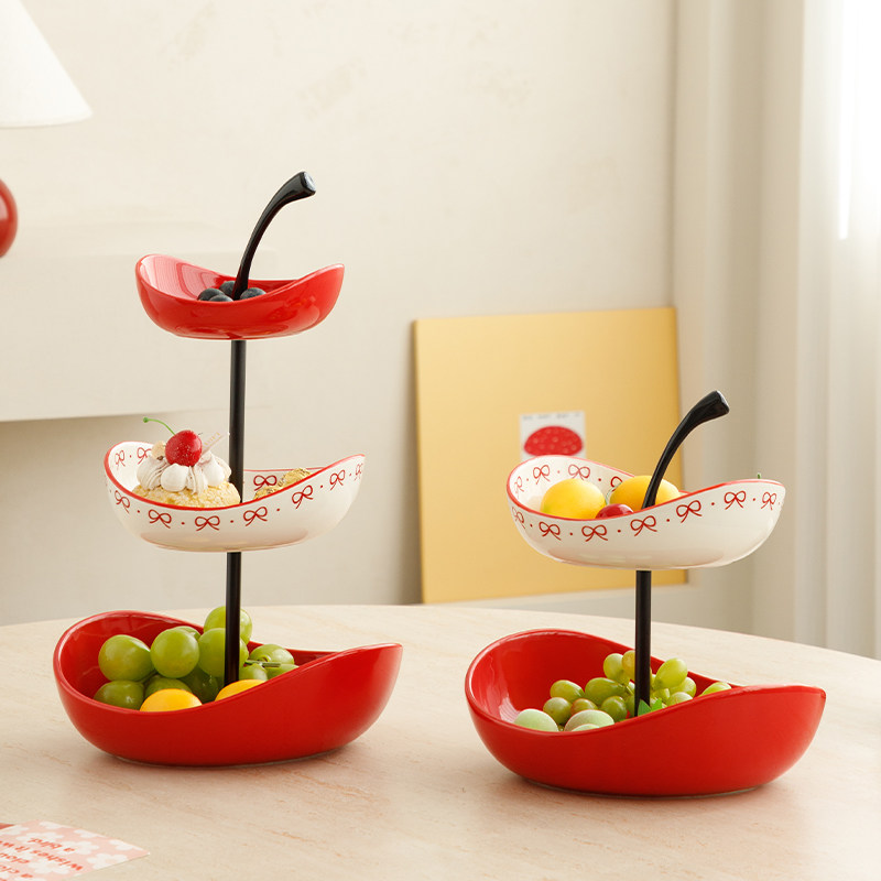 轻奢多层果盘客厅家用茶几糖果摆放零食点心盘高档水果盘前台摆件,家居饰品,果盘/果篓,淘宝优惠券,粉丝福利购,淘宝优惠卷