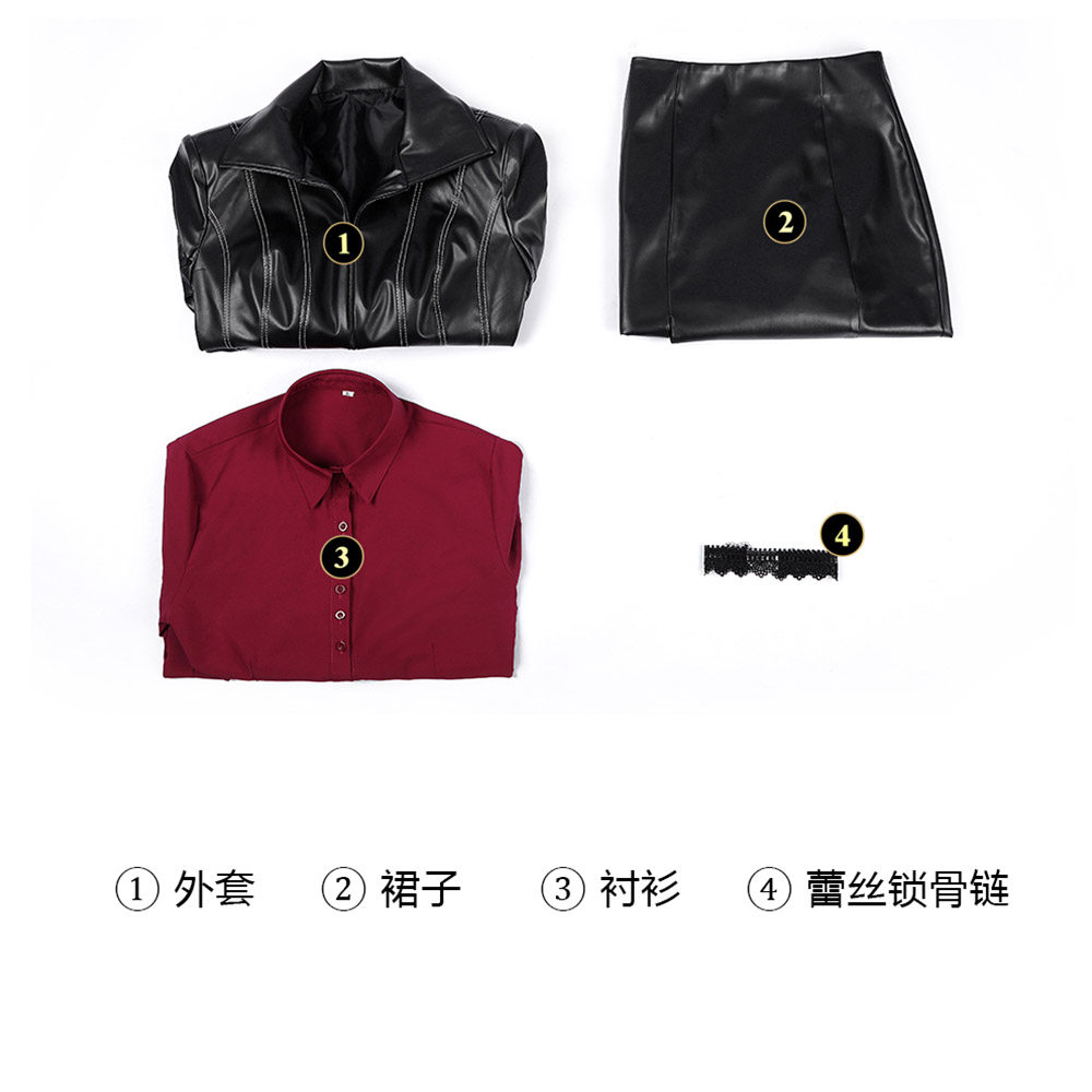thumbnail for Xingyuchen cosplay: Resident Evil, Curse Ada King, leather outfit, cosplay, anime game costume