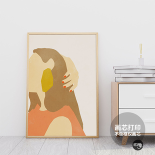 店装 Ashley 生活艺术海报北欧风小众服装 女孩 饰画芯 浪漫法式