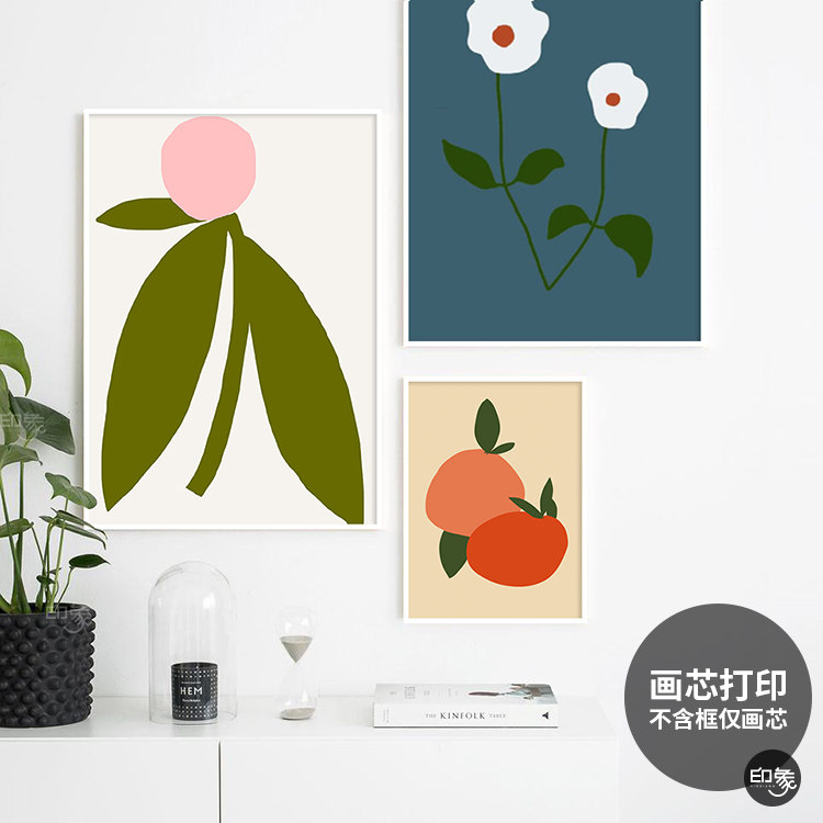 flower 韩国 复古法式配色花卉图案 民宿小众卧室餐厅画芯