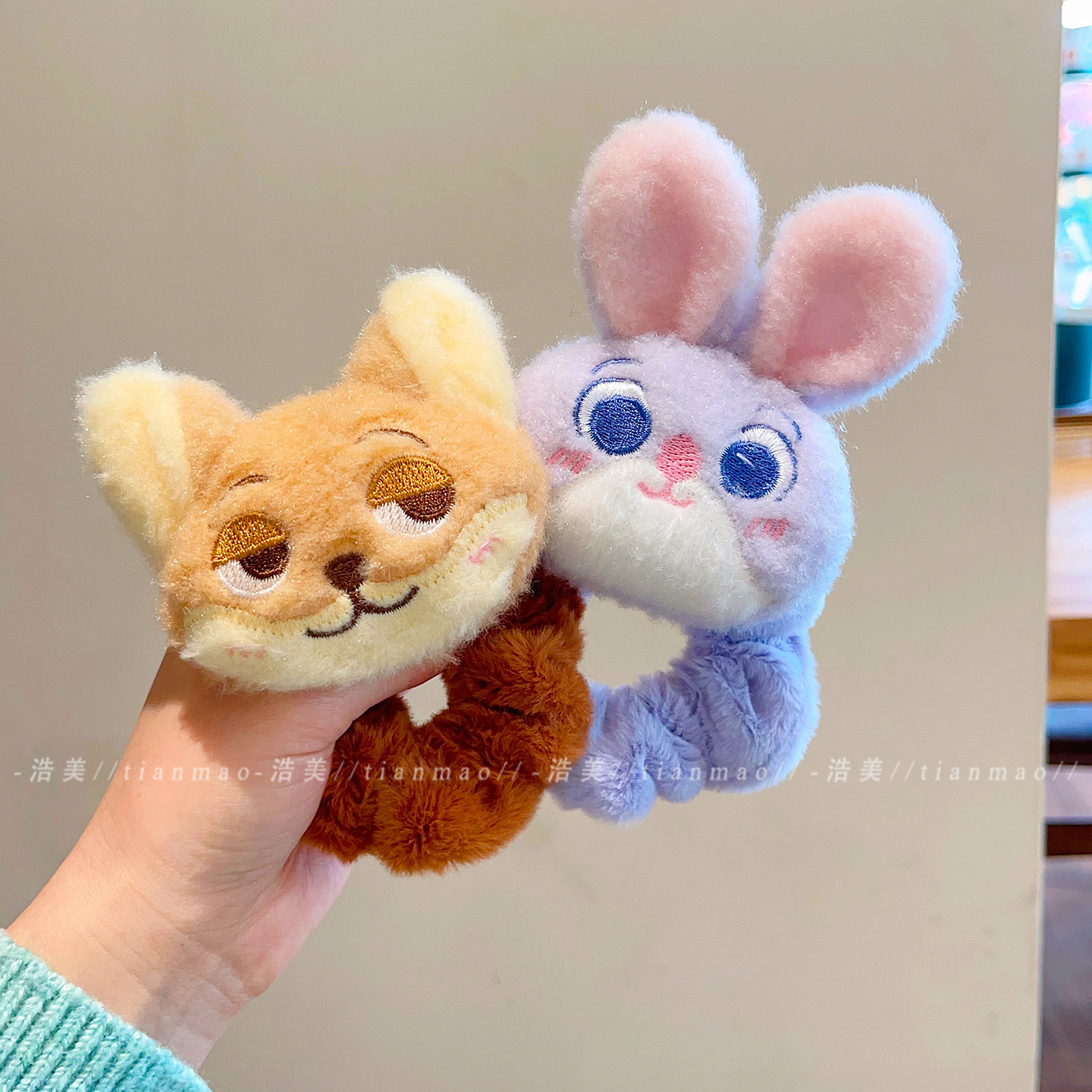 疯狂动物城可爱卡通朱迪尼克毛绒大肠发圈女2025新款头绳皮筋发饰,饰品/流行首饰/时尚饰品新,发饰,淘宝优惠券,粉丝福利购,淘宝优惠卷