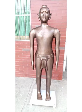 泰贵医学仿古针灸铜人高166cm人体穴位铜像模型护理养生教学训练