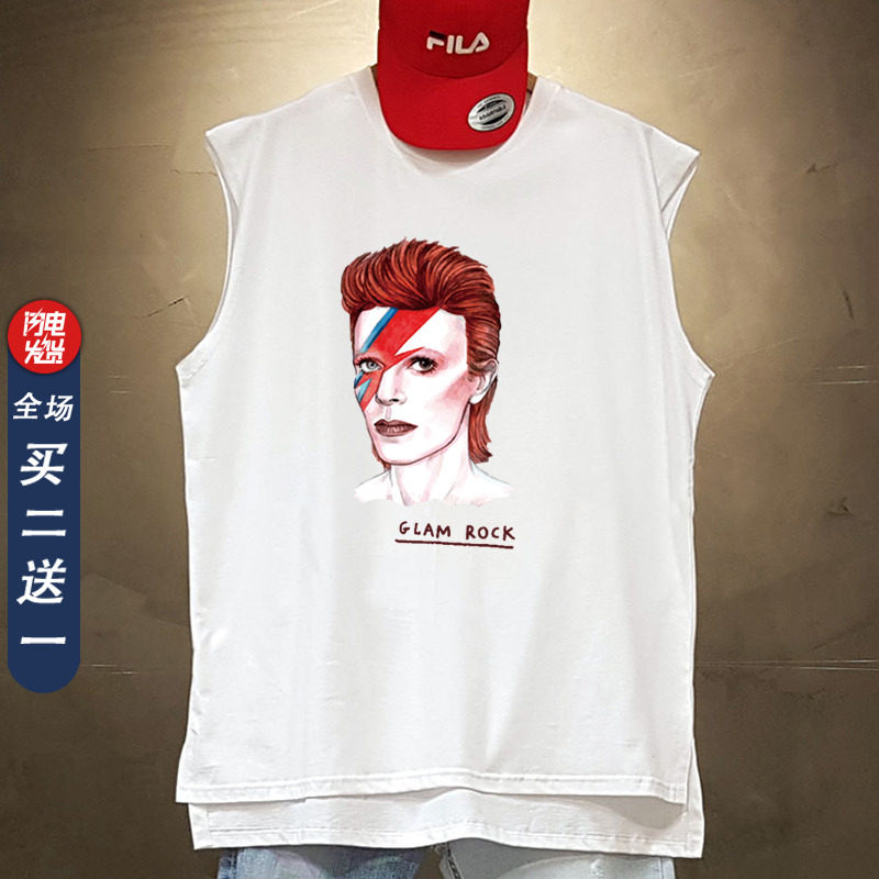 David BowieT-shirt摇滚音乐家大卫鲍威欧美潮流印花夏短袖T恤男
