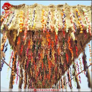 四川农民丰收节展品定做农耕文化稻草人定制草雕美陈展品摆件