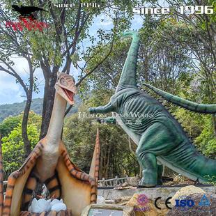 大型景区防水防晒户外仿真梁龙模型网红热销打卡基地恐龙亲子游乐
