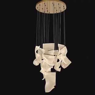 后现代餐厅客厅灯具创意吧台卧室工程灯大堂别墅楼梯亚克力大吊灯