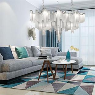 后现代简约艺术多浪奢华吊链灯客厅餐厅吊灯复式 楼连锁店铝链吊灯