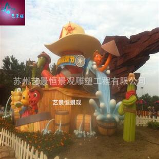 主题游乐园宣传巡游花彩车创意游览卡通花彩车