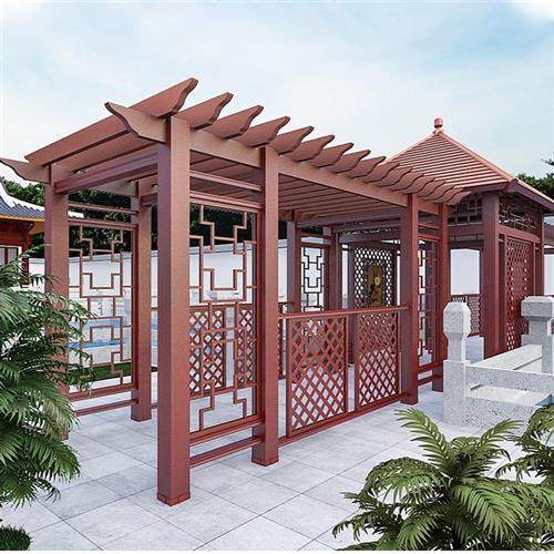 户外凉亭花园铝合金葡萄架简易凉亭庭院亭子不锈钢铁艺遮阳棚户外