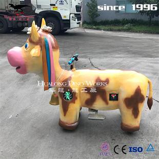 圣诞节新品 玩具小车. 动物恐龙儿童电动坐骑小车电瓶跑跑奶牛扫码