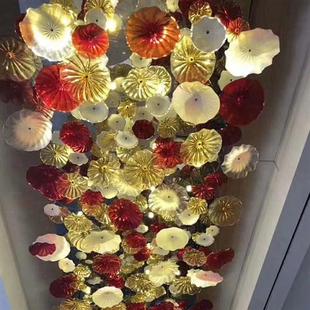 大型非标工程灯具项目琉璃灯过道楼梯会所宾馆酒店大堂造型灯