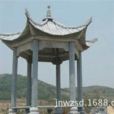墓地石雕龙亭图片公园大理石亭子供应商景区花岗岩石材亭子报价
