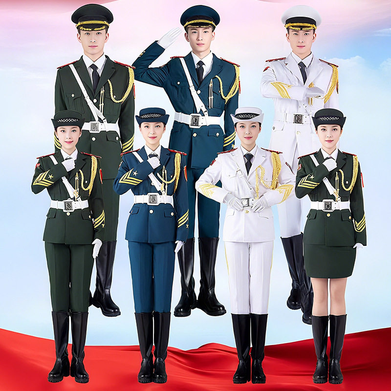 班仪仗队服装学生升旗仪式礼服学校管乐队护卫队服饰套装