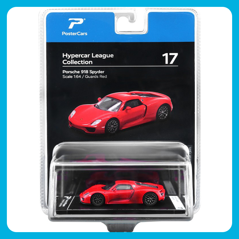 PosterCars 1:64 保时捷 918 Spyder 合金汽车模型男孩礼物收藏