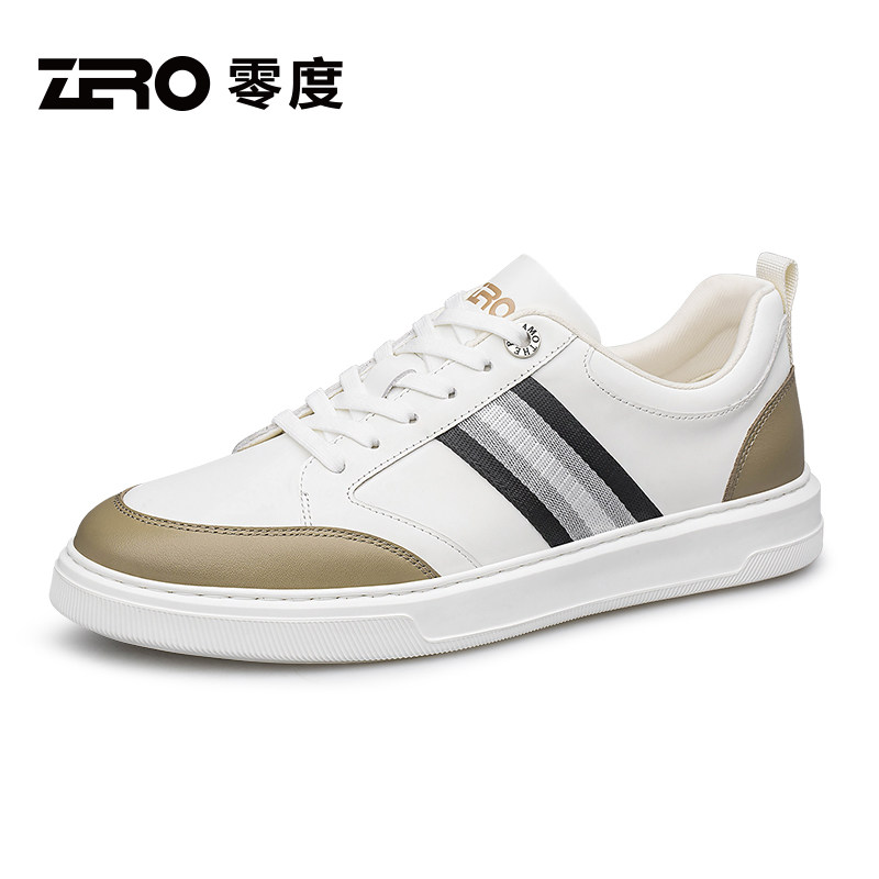 零度小白鞋男款2025新款秋冬超轻薄款休闲运动板鞋男士真皮皮鞋潮,流行男鞋,休闲板鞋,淘宝优惠券,粉丝福利购,淘宝优惠卷
