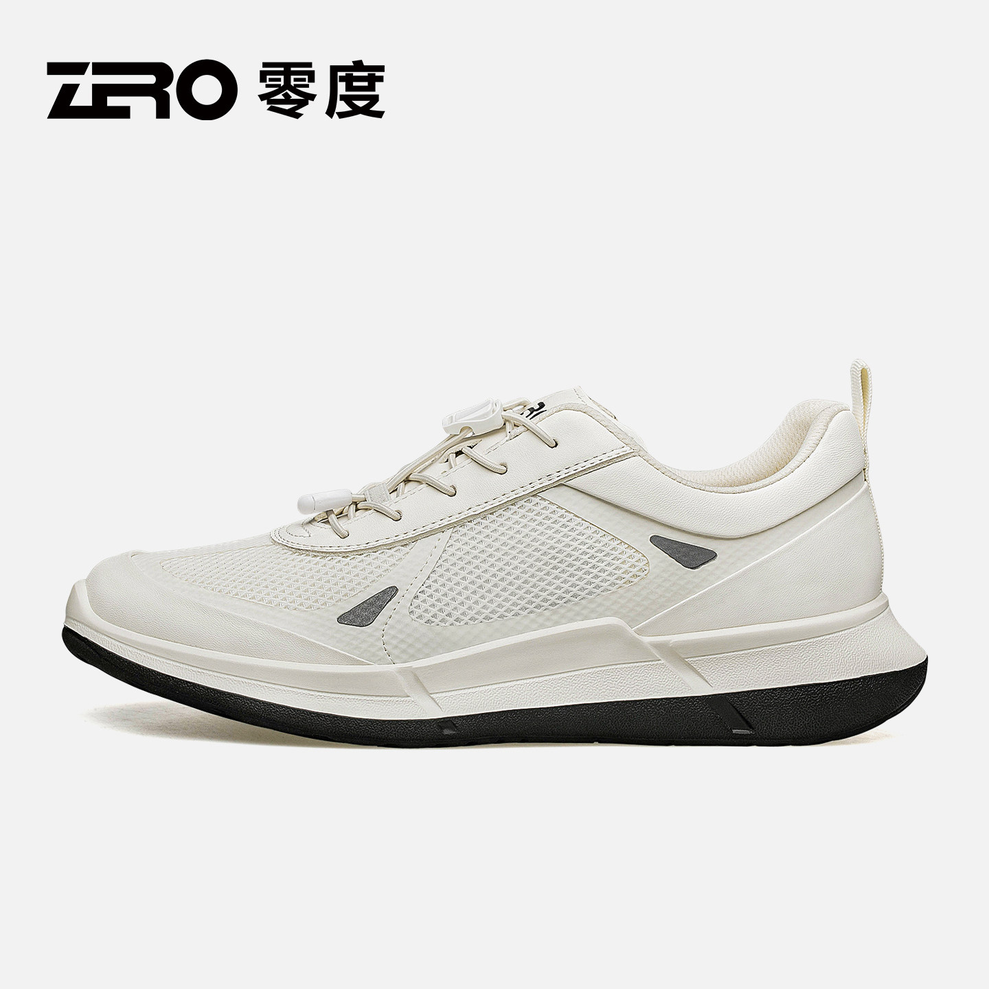 零度飞织网面休闲运动鞋男款2026新款夏季轻透超轻薄款慢跑小白鞋