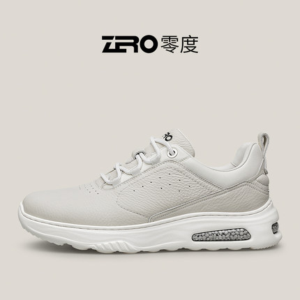 ZRO零度男鞋官方旗舰25春秋新款运动休闲鞋爆米花底真皮男士鞋子