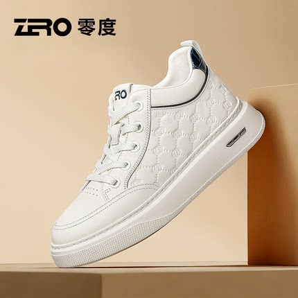 ZRO零度官方正品小白鞋男款秋冬季2025新款真皮休闲运动高帮板鞋