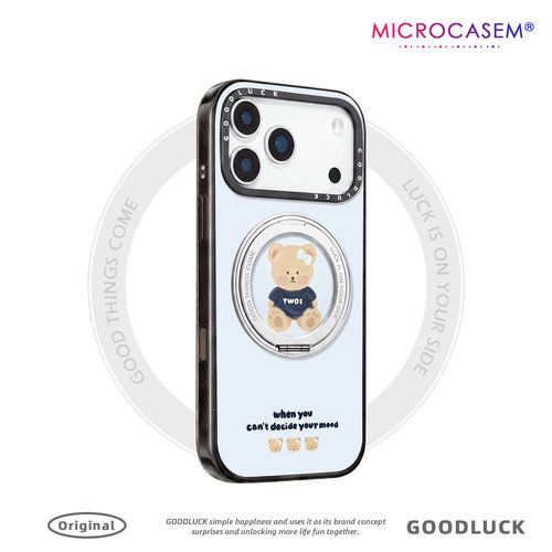 蝴蝶结TWOI小熊头像适用iphone17pro手机壳18promax苹果16磁吸支点15plus带支架保护套14卡通可爱13日韩12