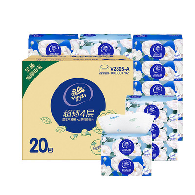 【維.達有香抽紙】維.達山茶花抽紙4層90抽 抽紙整箱20包箱裝