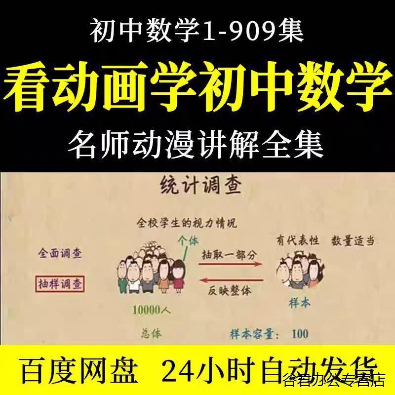初中数学影片课素材趣味看动画片全集爆笑数学七八九年电子版素材电子版图片