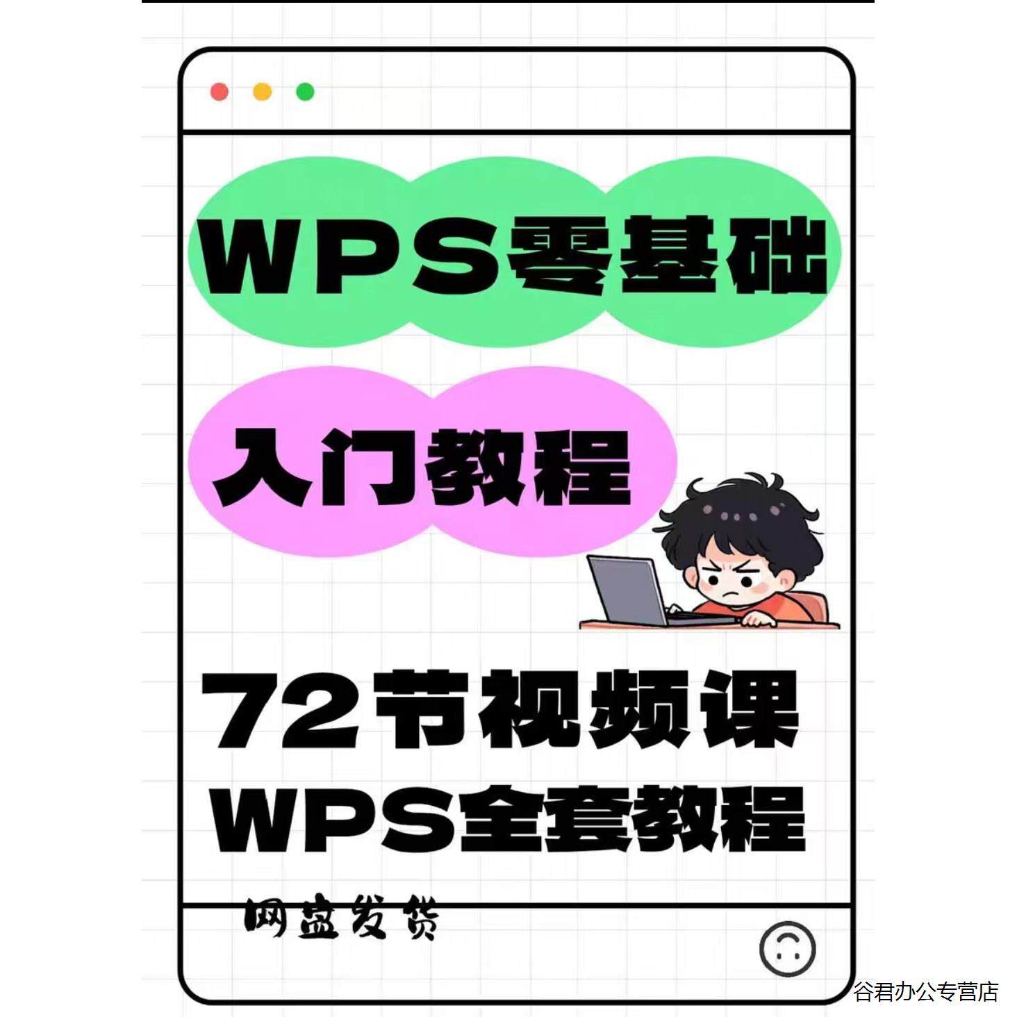 甄选【秒发】WPS 零基础入门教程：74 个文件 11.4G，从