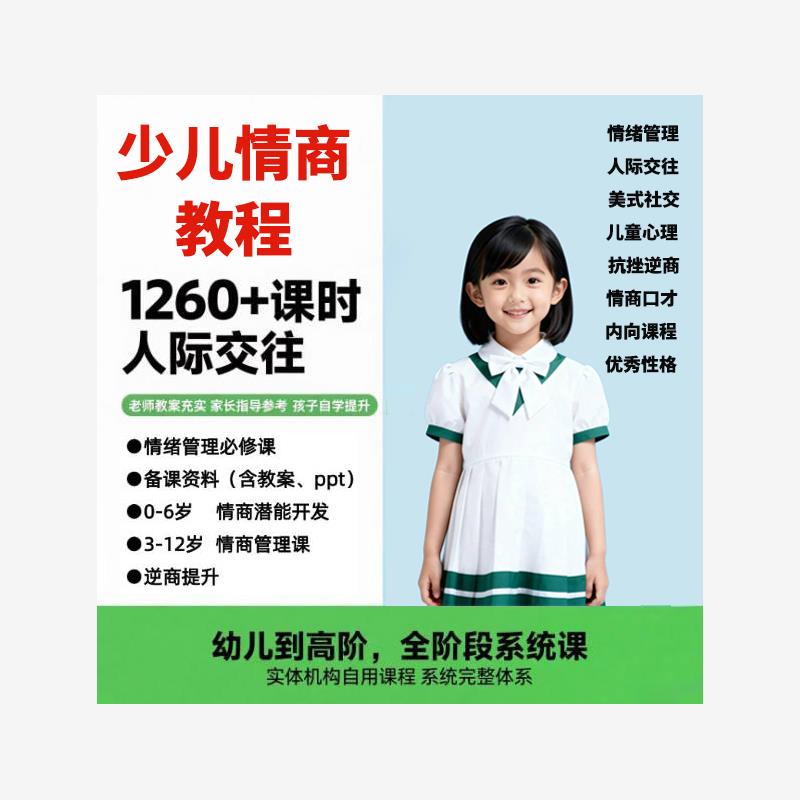 儿童情商课程课件口才训练教程电子版资料教育音频ppt少儿社交课