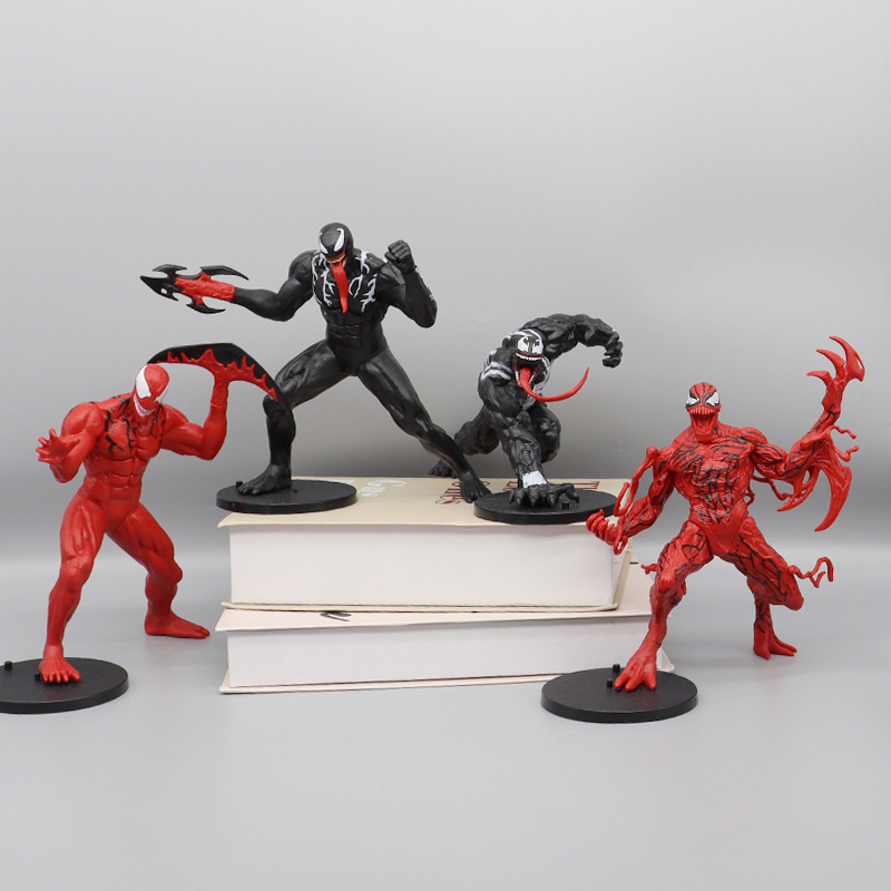 超凡蜘蛛毒液4款跨境外爆款PVC摆件模型动漫手办家居装饰品周边