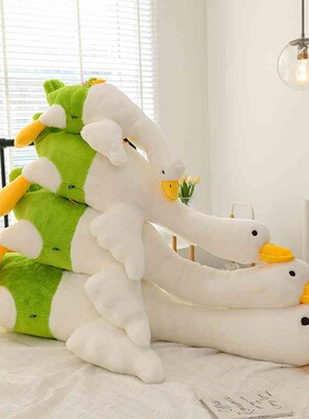 网红懒懒大白鹅抱枕毛绒玩具鹅玩偶公仔公仔布娃娃女生礼物