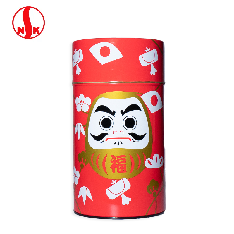 有茶有器旗舰店日本进口食品级茶叶罐日东NITTOH达摩祈福镀锡大罐