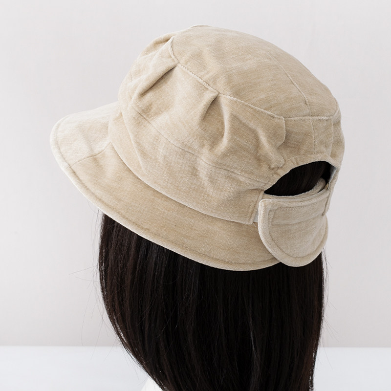 棉姿妍渔夫帽出游女秋冬友好头围