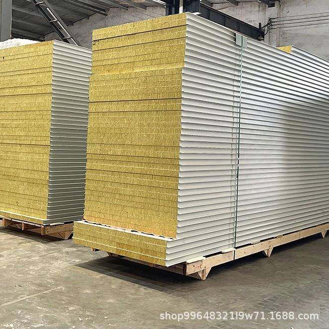 岩棉板彩钢板夹心泡沫板防火净化保温隔板多层瓦楞板隔墙活动板,橡塑材料及制品,耐火材料及制品,淘宝优惠券,粉丝福利购,淘宝优惠卷