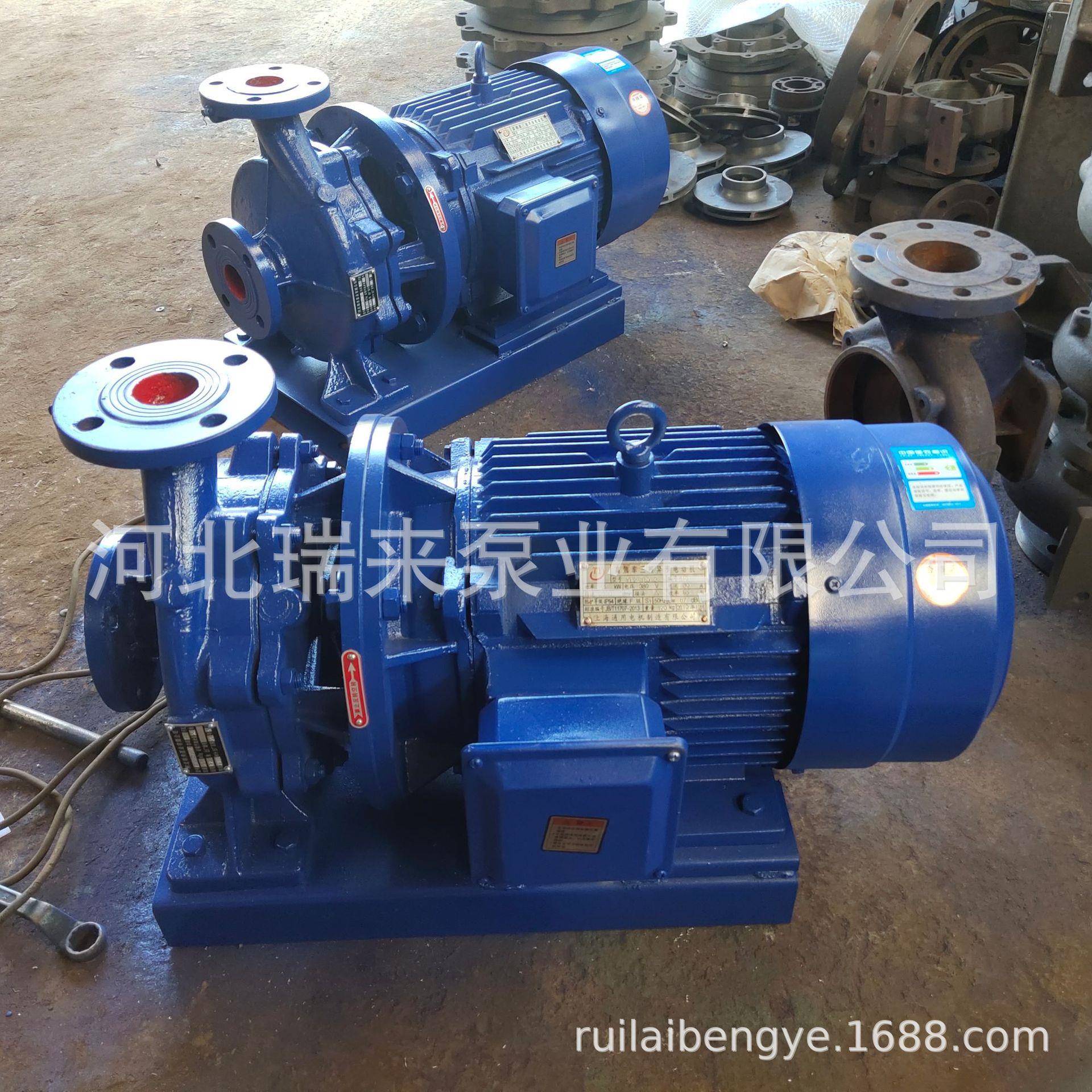 ISW卧式管道泵加压泵增压泵循环泵离心泵380V变频水泵变频节能