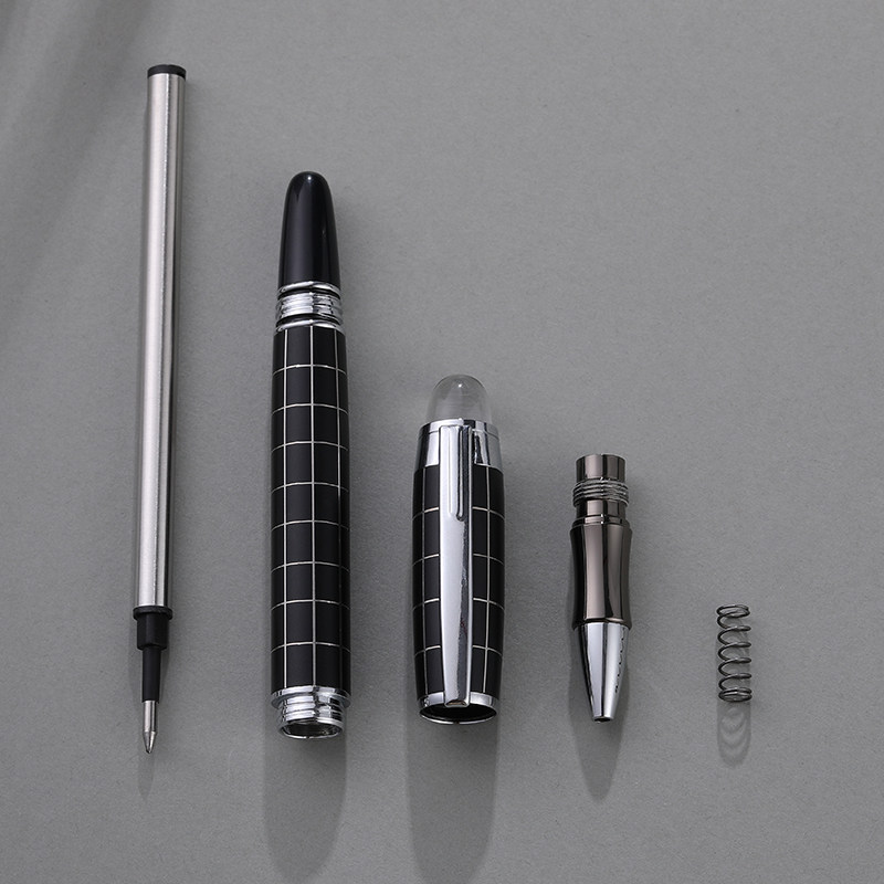 금속 서명 펜 고급 비즈니스 남성의 개성 회전 사무실 선물 조각 맞춤형 탄소 중립 볼펜
