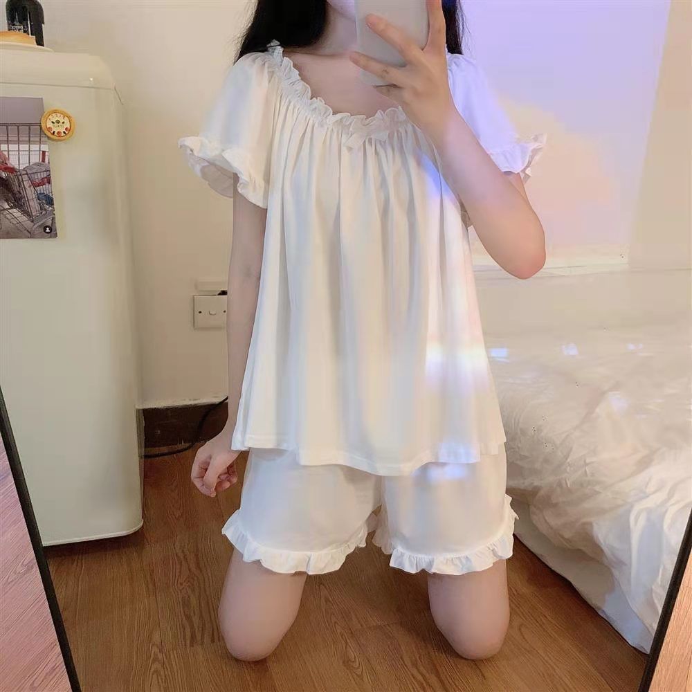 夏季薄款公主风显瘦睡裙家居服