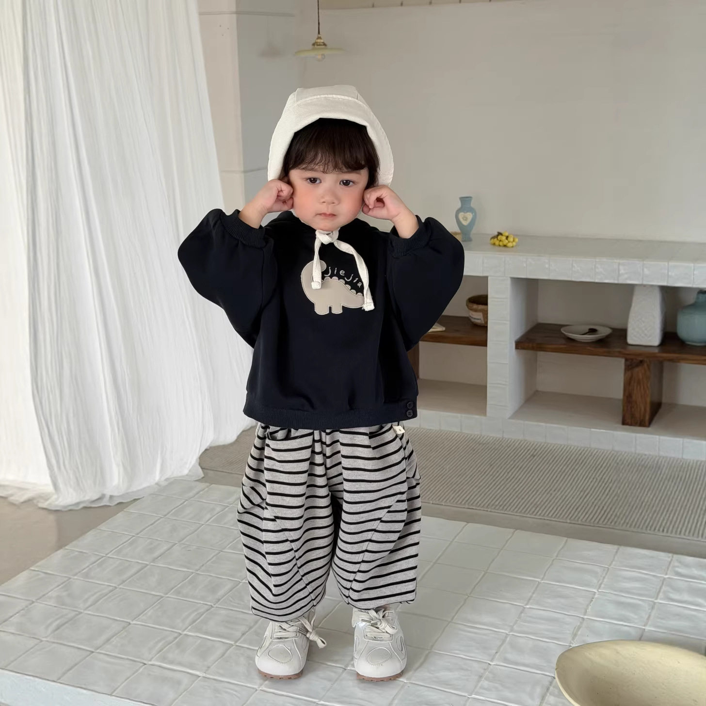 童装2026新款韩版儿童服装宝宝秋款衣服男童套装秋季连帽卫衣卫裤