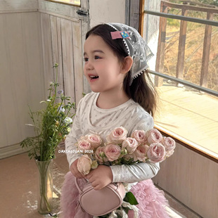 大小卷女童碎花开衫吊带两件套洋气春季新款女宝宝甜美背心上衣