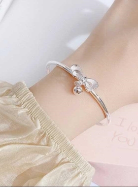 手环首饰配饰高级蝴蝶结铃铛手镯