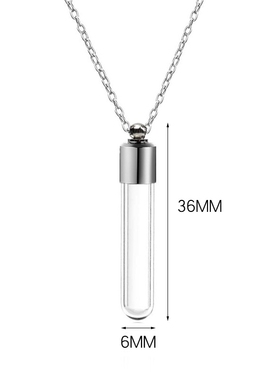 O型链直管瓶子吊坠项链情侣饰品
