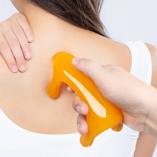 蜜蜡按摩狗颈脊背腰部膀胱经督脉经络刮按摩器动力虎全身通用神器