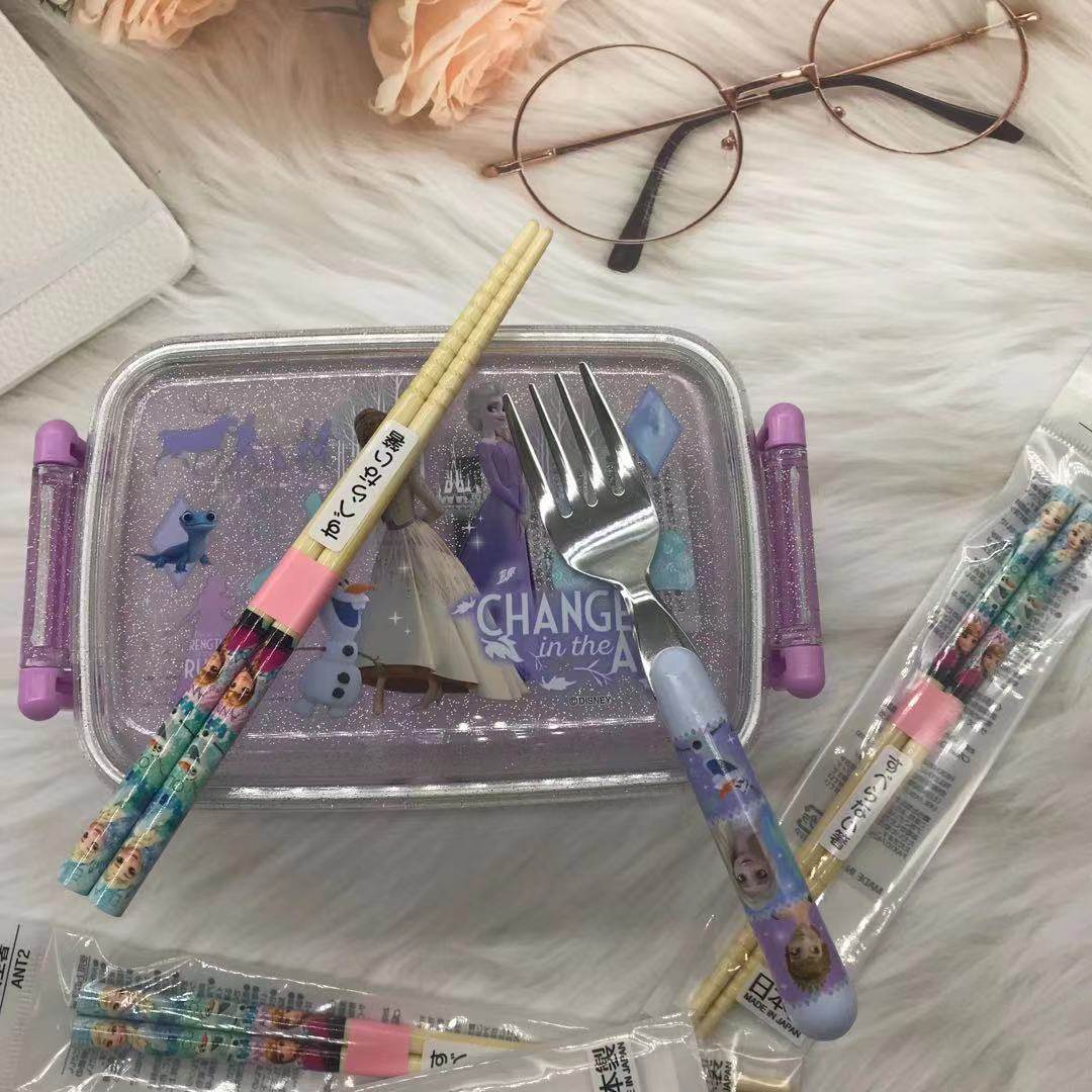 现货 日本制skater安娜和雪冰雪奇缘学生儿童可爱便当盒饭盒餐具