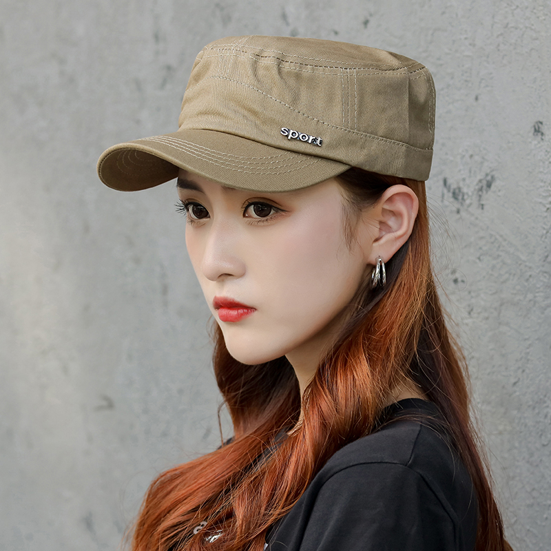 帽子女夏天百搭平顶帽韩版潮流棒球帽时尚休闲ins女士夏季遮阳帽