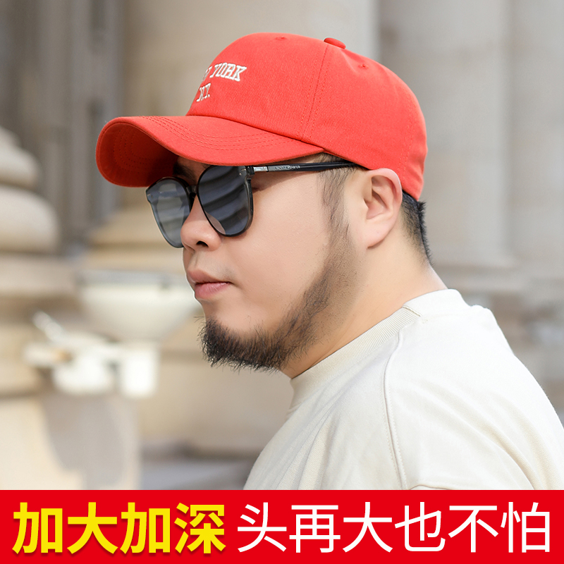 大头围帽子男棒球帽夏季大号62cm