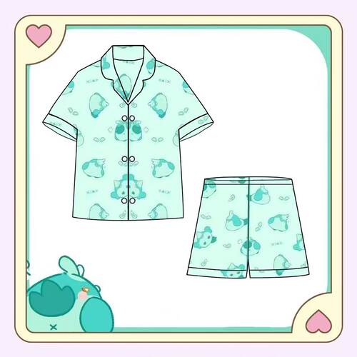 来图定制动漫周边夏季短袖家居服