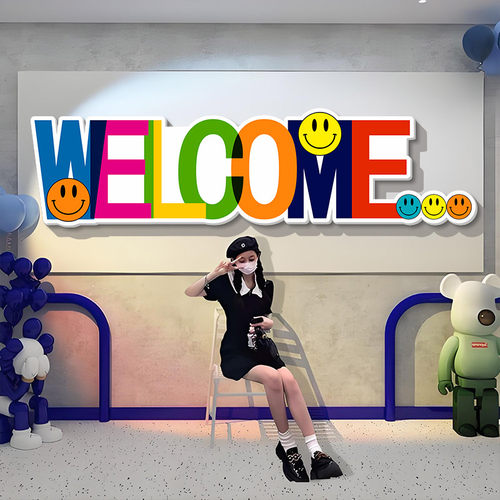 WEICOME欢迎光临墙面立体贴