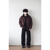 vintage美拉德短款 X1617 美式 牛仔外套立领夹克哈灵顿上衣男NW055