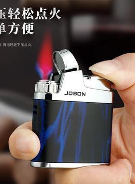 ZB318C充气防风红色火焰打火机商务礼盒包装合金金属跨境爆款