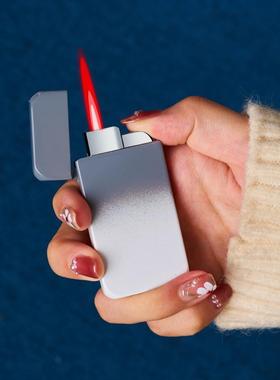 新款渐变气体打火机高级色ins打火机红色蓝色火机送礼品送男友潮